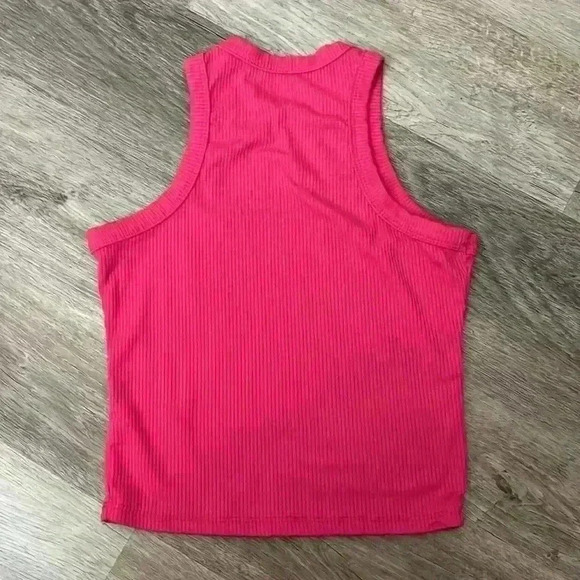 rue21 hot pink ribbed tank - Picture 5 of 6